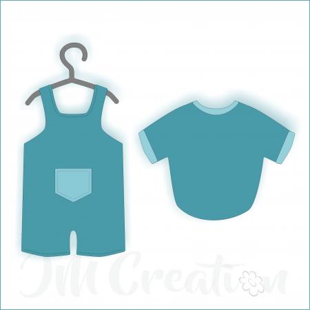 Stanzschablone - Baby-Kleidung Junge